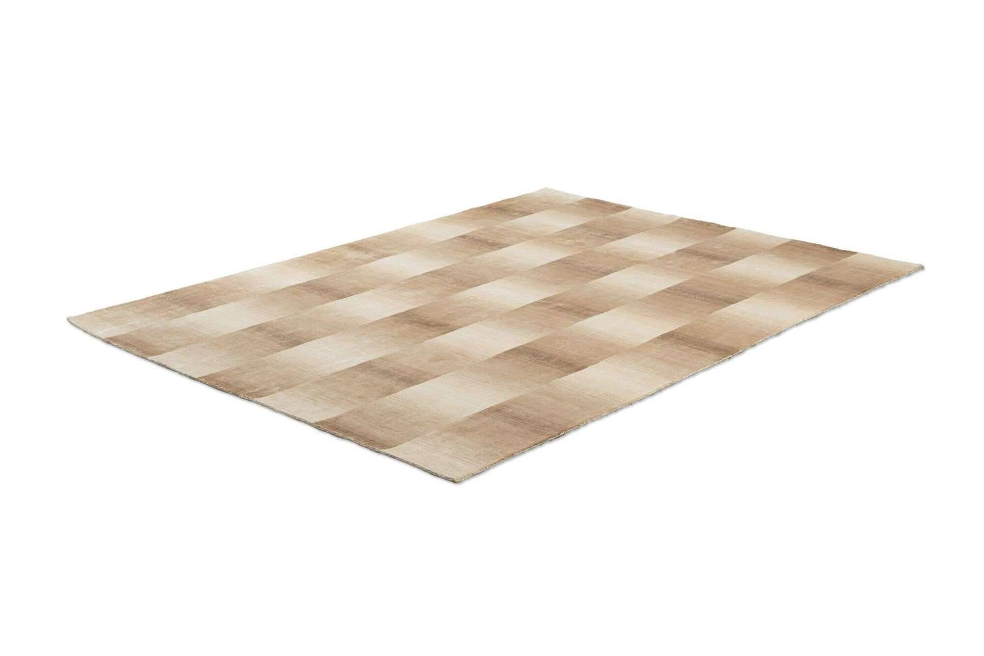 Teppich Modern 160x230cm Palmyra Handgearbeitet Viskose beige – Bild 2