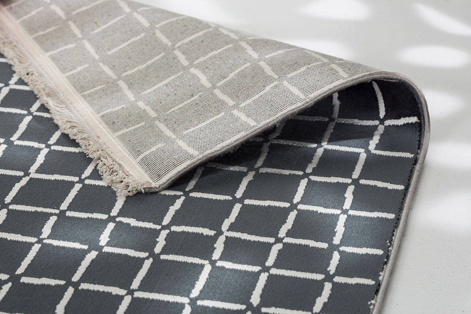 Schöner Wohnen Teppich Magic 6104-221 Flachgewebe anthrazit – Bild 2