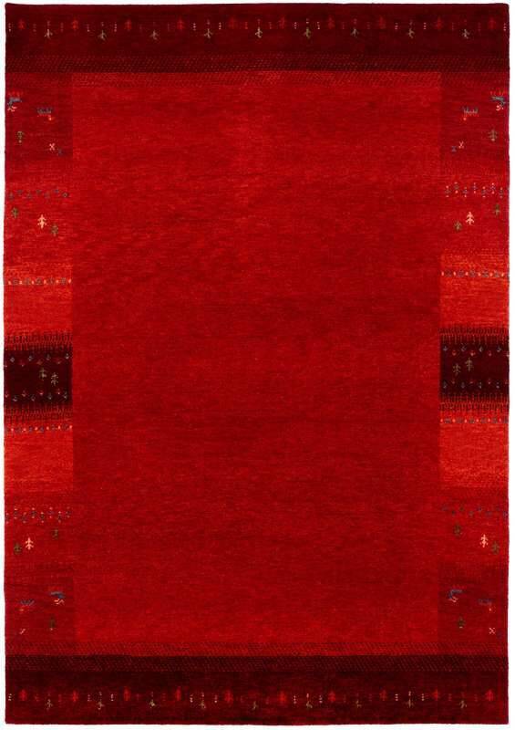Teppich Intense Mala Gabbeh Design Handgeknüpft Schurwolle
