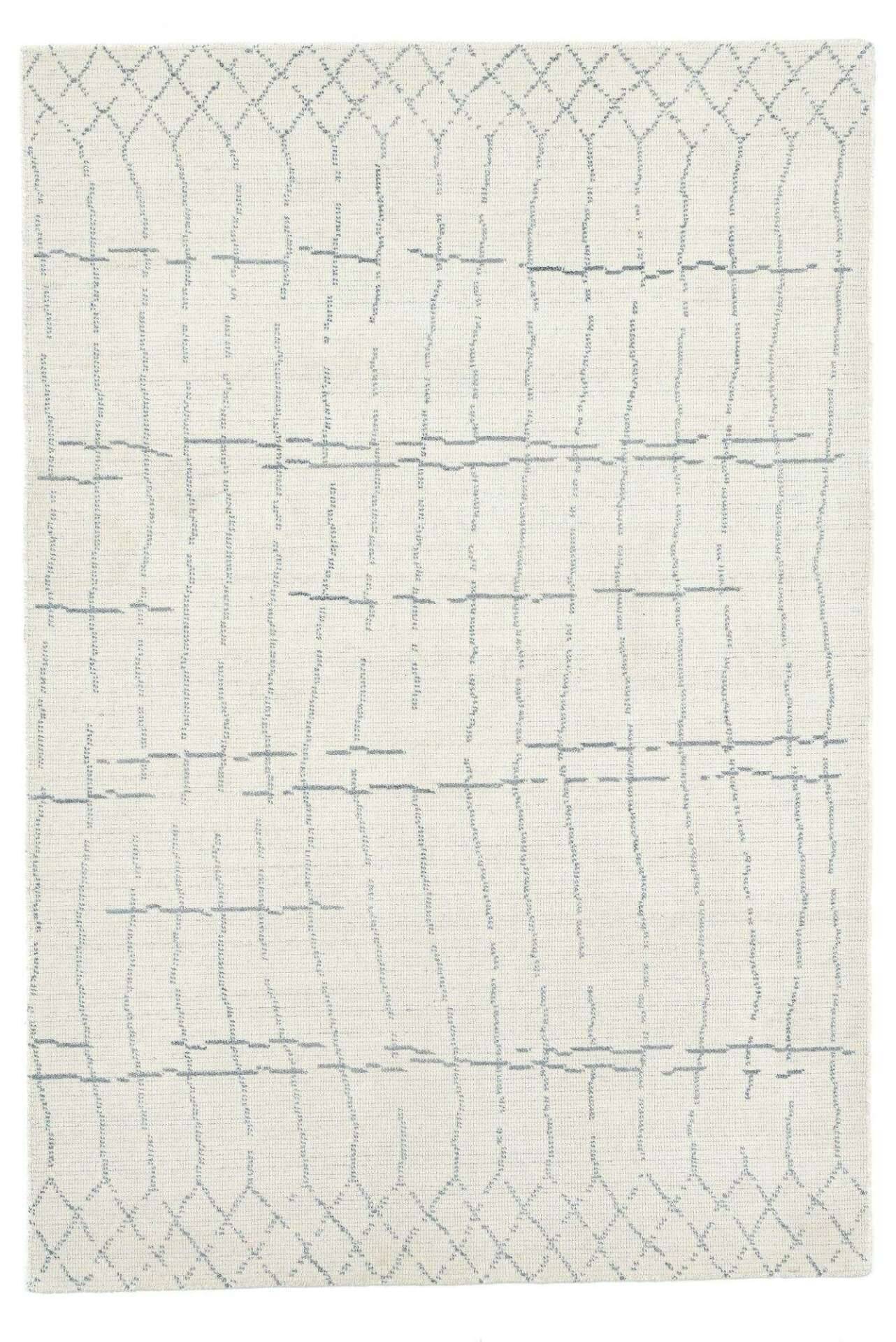 Boho Handwebteppich Zilch 90% Schurwolle Kelim Beige 160x230cm – Bild 1