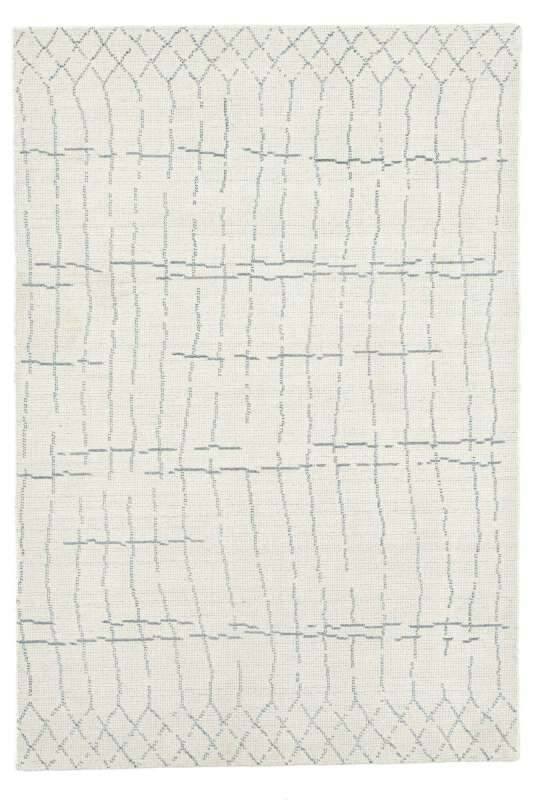 Boho Handwebteppich Zilch 90% Schurwolle Kelim Beige 160x230cm