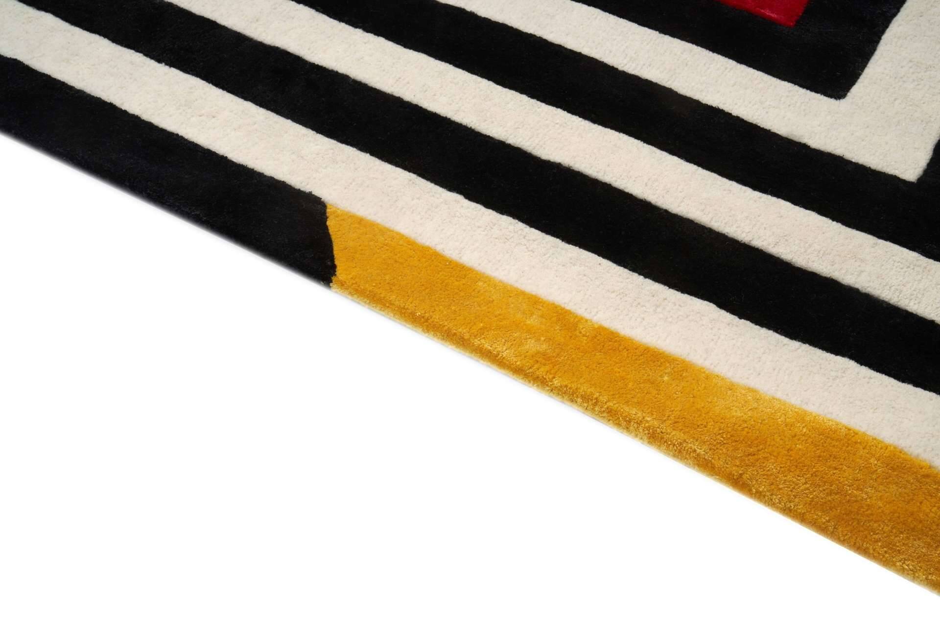 Moderner Teppich MAZE BLACK – Bild 2