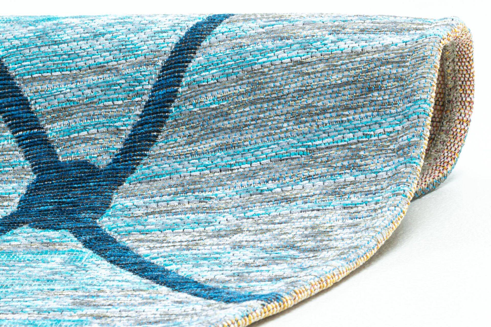 Sansibar Flachgewebe Design Teppich Keitum Rund – Bild 11