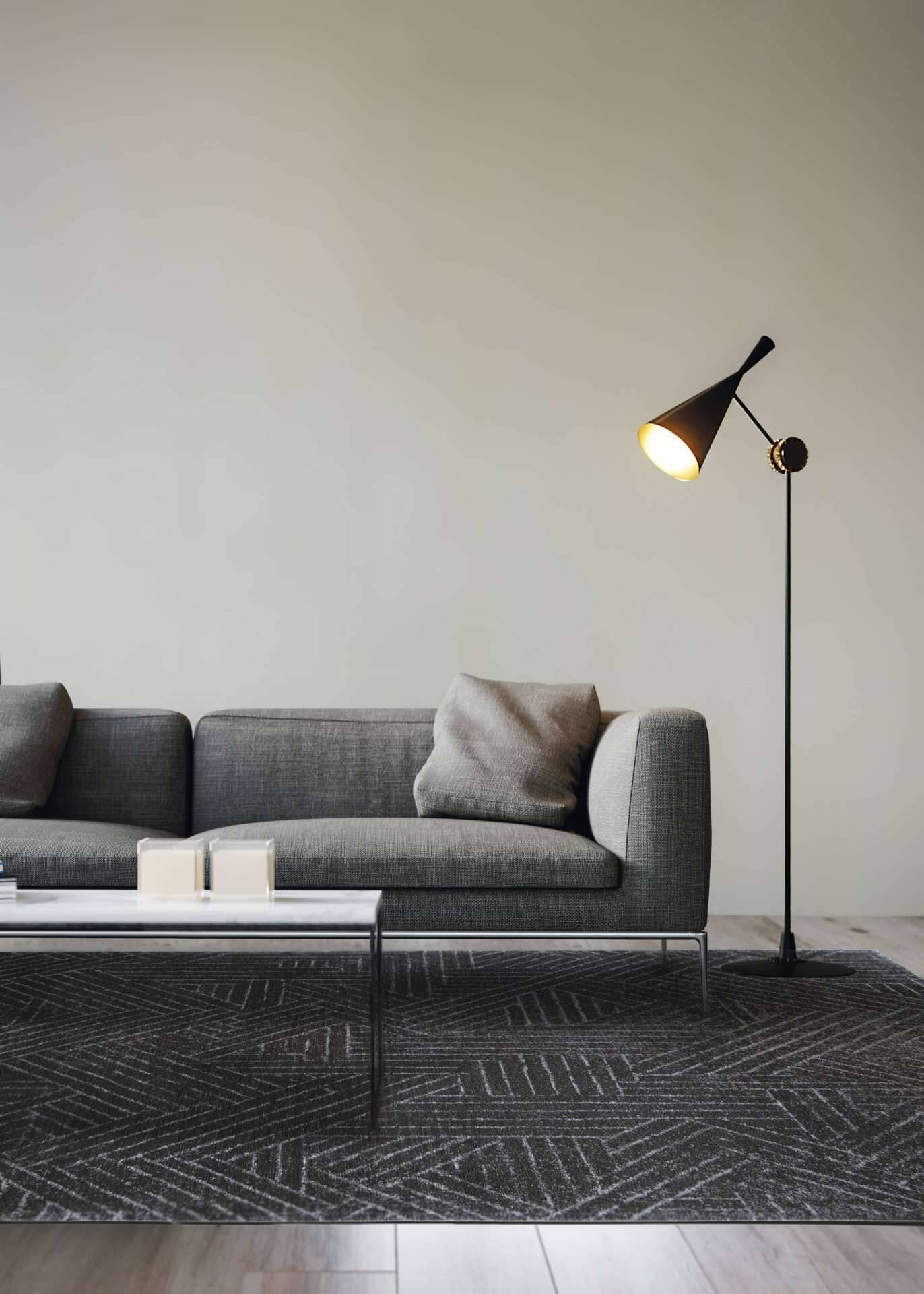 Moderner Teppich FARO CHARCOAL - Waschbarer Teppich – Bild 7