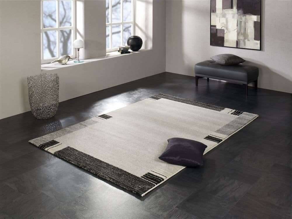 Teppich Castle Flora Teppich Modern mit Bordüre Hochflor Teppich – Bild 2