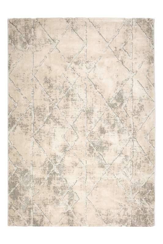 Wohnteppich Lou D.254 C.003 Rauten creme-grau