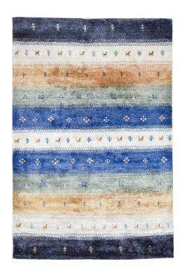 Gabbeh Teppich Keno Bambus Viskose Bunt 160x230cm