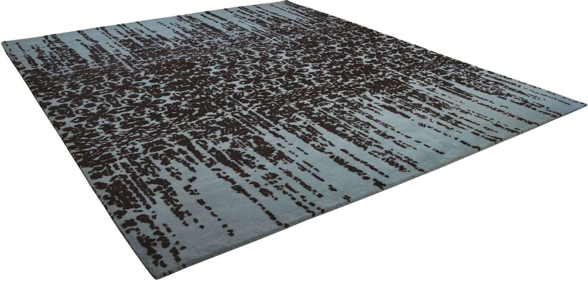Nepal Teppich Jabu Silk 60 Wolle Seide Design ca.250x300cm blau – Bild 2