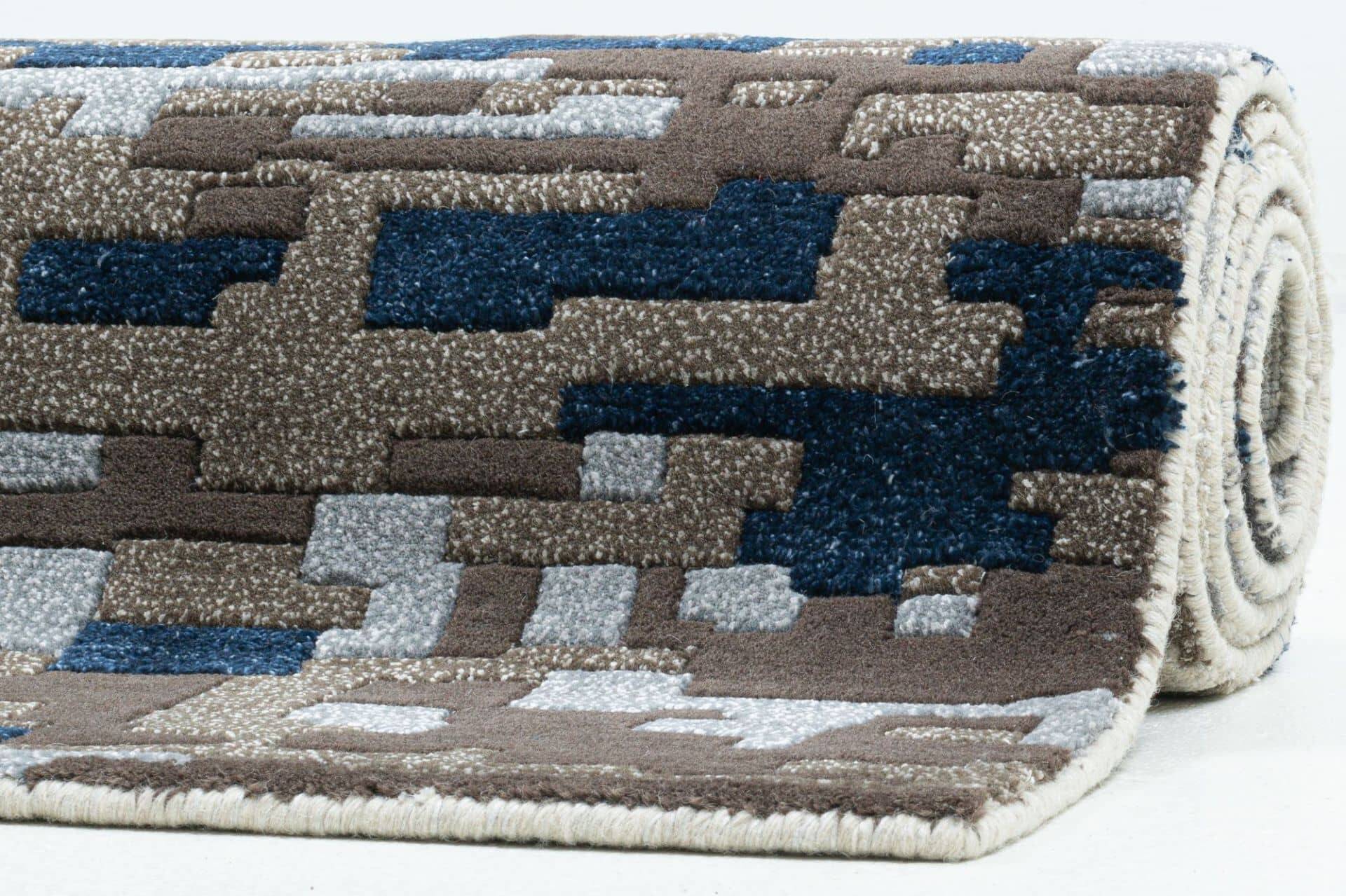 Moderner Designteppich Maringa  Handgeknüpft Wunschmaß – Bild 2
