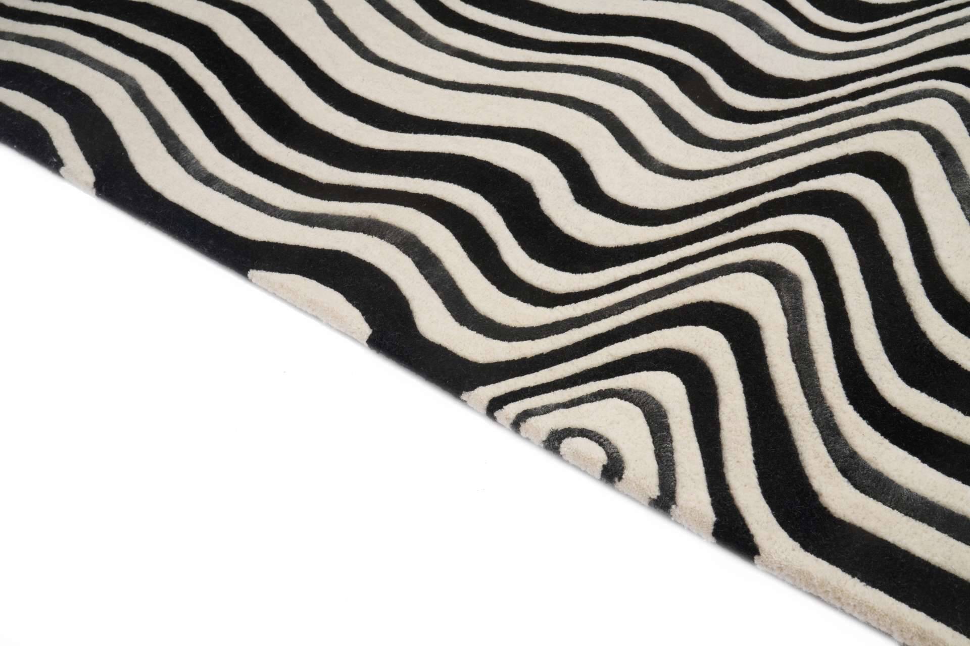 Moderner Teppich DRAFT BLACK – Bild 4